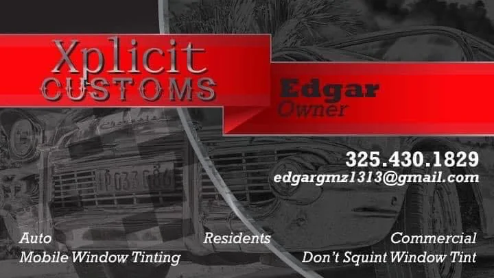 Xplicit Customs Window Tinting storefront in Early, TX
